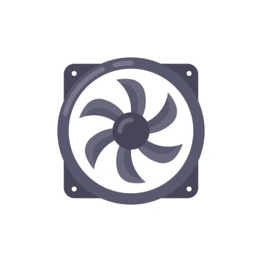 Vektör olarak Cpu fan simgesi. Logotype;
