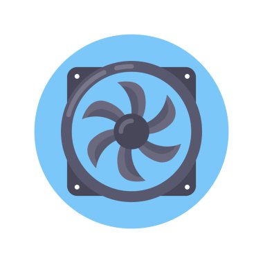 Vektör olarak Cpu fan simgesi. Logotype;
