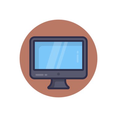 Vektör simgesini izle. Logotype;