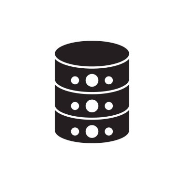 Vektör olarak sunucu simgesi. Logotype;