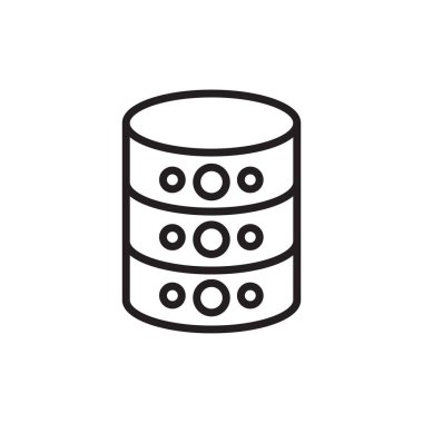 Vektör olarak sunucu simgesi. Logotype;