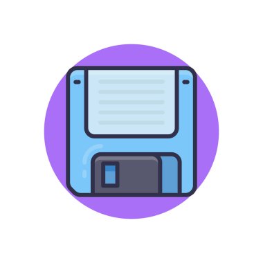 Disket simgesi vektörde. Logotype;