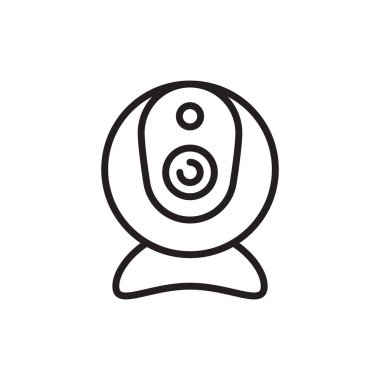 Vektör olarak Web Cam simgesi. Logotype;