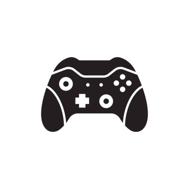 Oyun konsolu simgesi vektörde. Logotype;