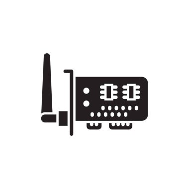 Vektör olarak Wifi Card simgesi. Logotype;