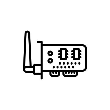 Vektör olarak Wifi Card simgesi. Logotype;