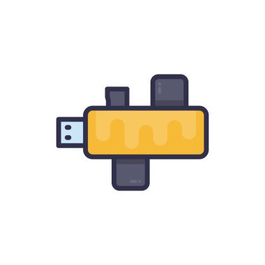 Kart Okuyucu simgesi vektör. Logotype;