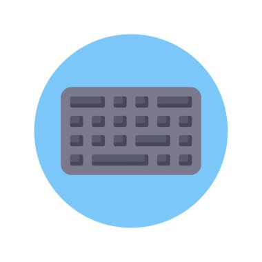 Vektör olarak klavye simgesi. Logotype;