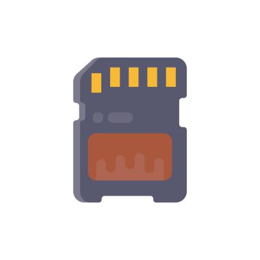 Vektör olarak hafıza kartı simgesi. Logotype;