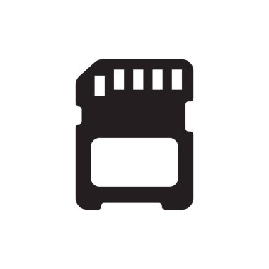 Vektör olarak hafıza kartı simgesi. Logotype;