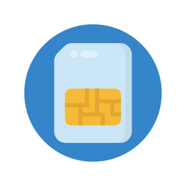 Vektör olarak Sim Card simgesi. Logotype;