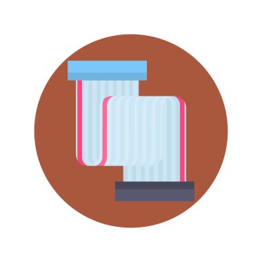 Hard Disk Kablo simgesi vektörde. Logotype;