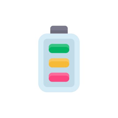 Batarya simgesi vektörde. Logotype;