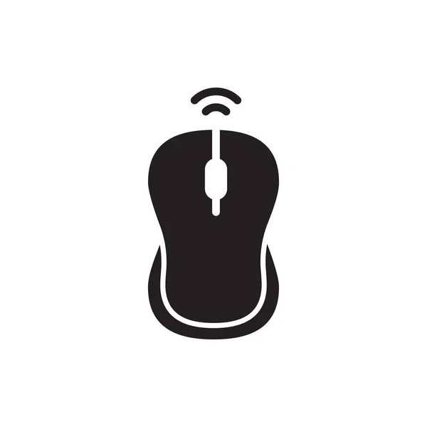 Wireless Mouse Icon Vector Logotype — Stock Vector