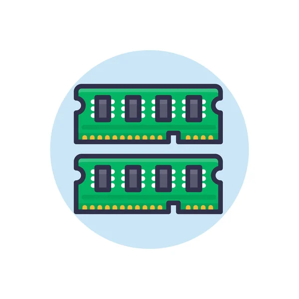 Ícone Ram Vetor Logotipo —  Vetores de Stock