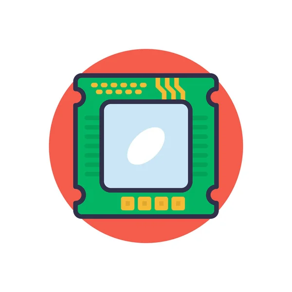Icône Processeur Vecteur Logotype — Image vectorielle