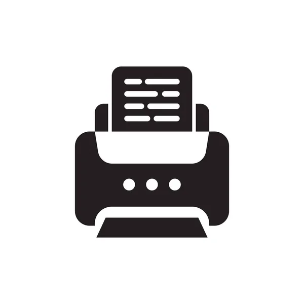 Icône Imprimante Vecteur Logotype — Image vectorielle