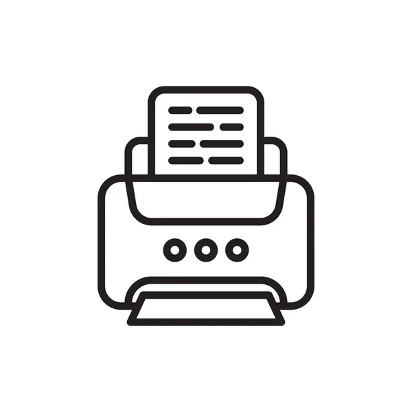 Icono Impresora Vector Logotipo — Vector de stock