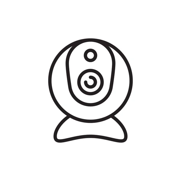 Web Cam Icono Vector Logotipo — Vector de stock