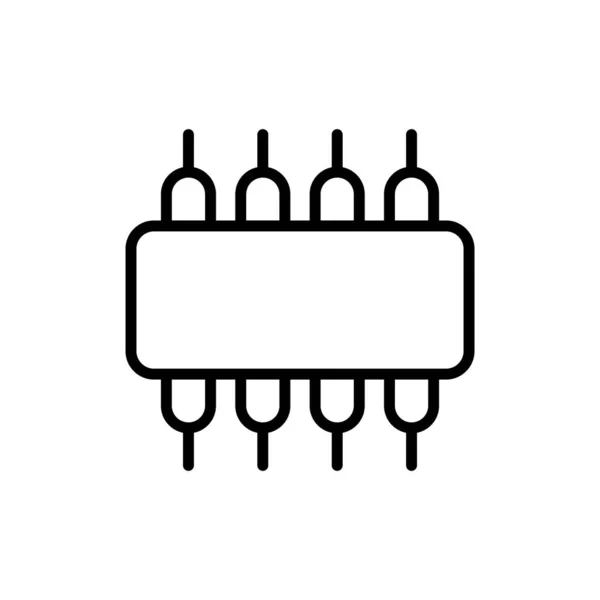 Icône Circuit Intégré Dans Vecteur Logotype — Image vectorielle