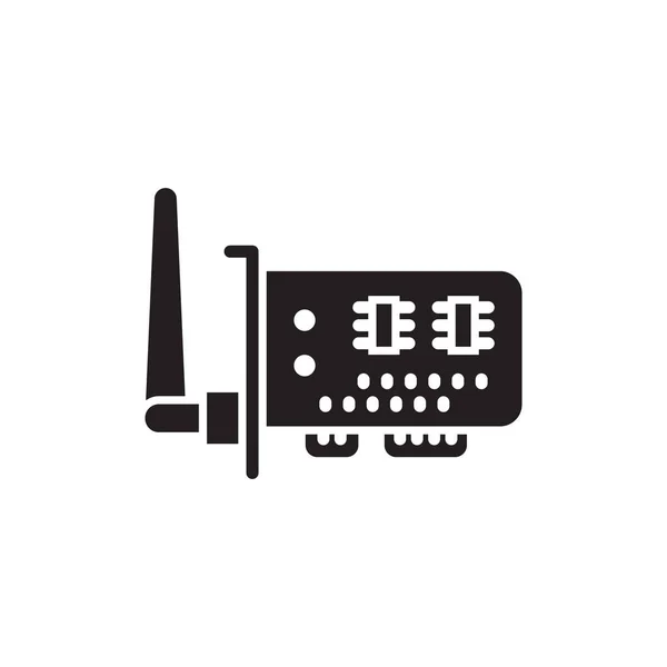 Значок Wifi Card Векторе Логотип — стоковый вектор