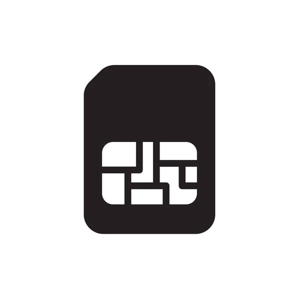 Icône Sim Card Dans Vecteur Logotype — Image vectorielle