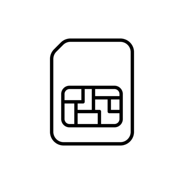 Піктограма Sim Card Векторі Логотип — стоковий вектор
