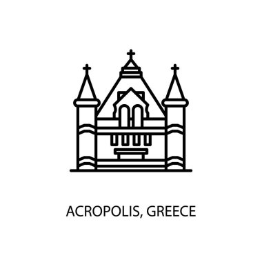 Neuschwanstein, Bavyera, Almanya vektör tasviri. Logotype