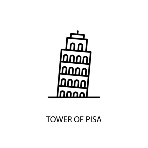 Tower Pisa Piazza Del Duomo Italien Pisa Tower Disposition Illustration — Stock vektor