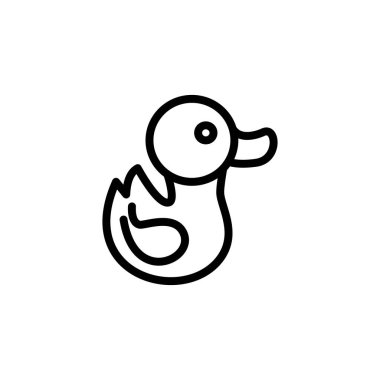 Rubber Duck simgesi vektörde. Logotype