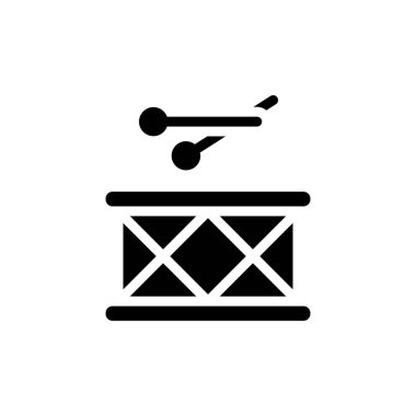 Davul simgesi vektörde. Logotype