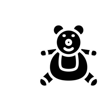 Oyuncak ayı ikonu. Logotype