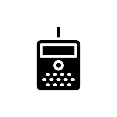 Radyo oyuncağı simgesi vektörde. Logotype