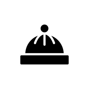 Kış Cap ikonu vektörde. Logotype