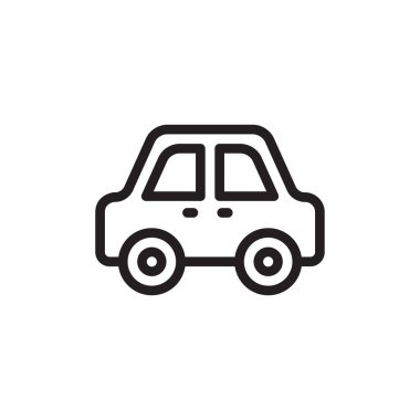 Araba simgesi vektörde. Logotype
