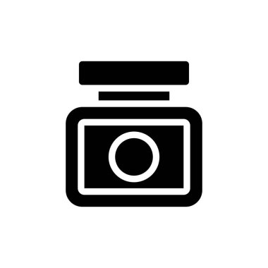 Vektör olarak Medicine Jar simgesi. Logotype