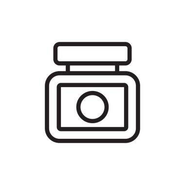 Vektör olarak Medicine Jar simgesi. Logotype