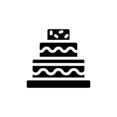 Kek simgesi vektörde. Logotype