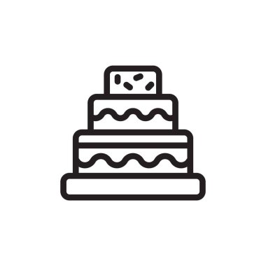 Kek simgesi vektörde. Logotype