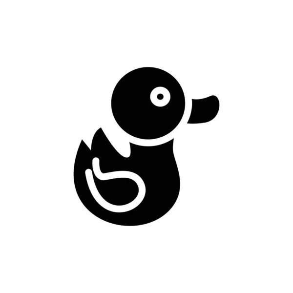 Rubber Duck Icoon Vector Logotype — Stockvector