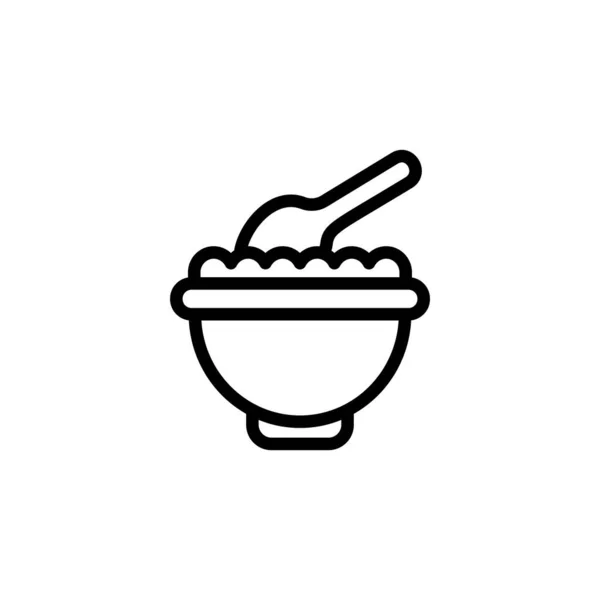 Baby Meal Symbol Vektor Logotyp — Stockvektor