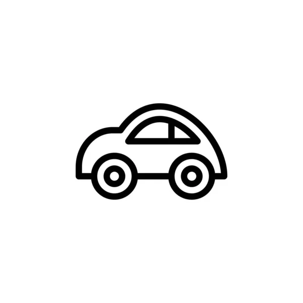Spielzeugauto Symbol Vektor Logotyp — Stockvektor