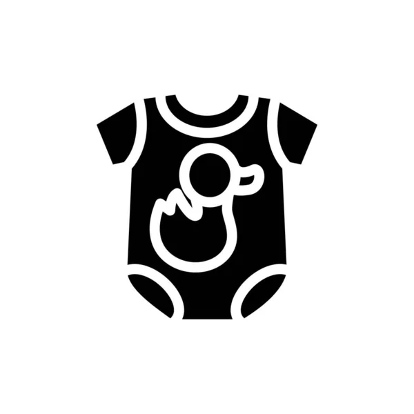 Icône Baby Romper Vecteur Logotype — Image vectorielle