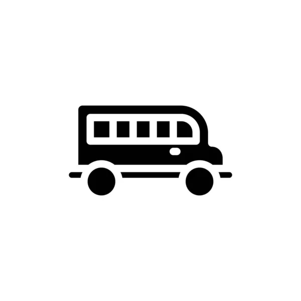 Icône Bus Dans Vecteur Logotype — Image vectorielle