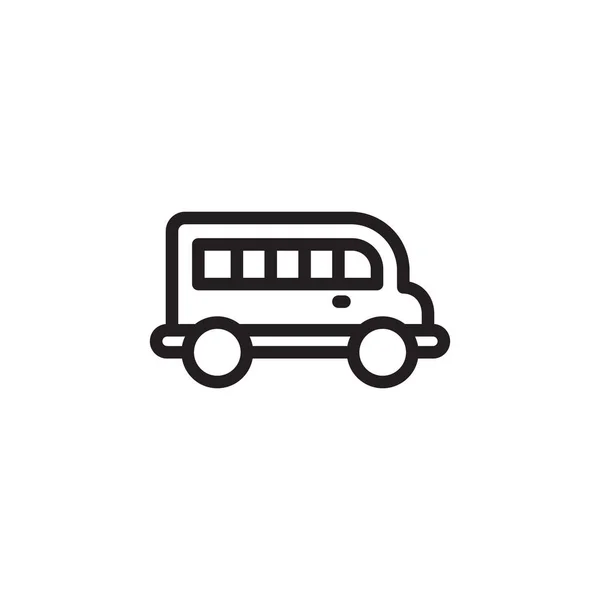 Icône Bus Dans Vecteur Logotype — Image vectorielle