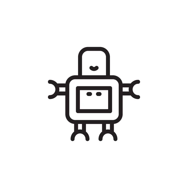 Εικόνα Ρομπότ Διάνυσμα Λογότυπο — Διανυσματικό Αρχείο