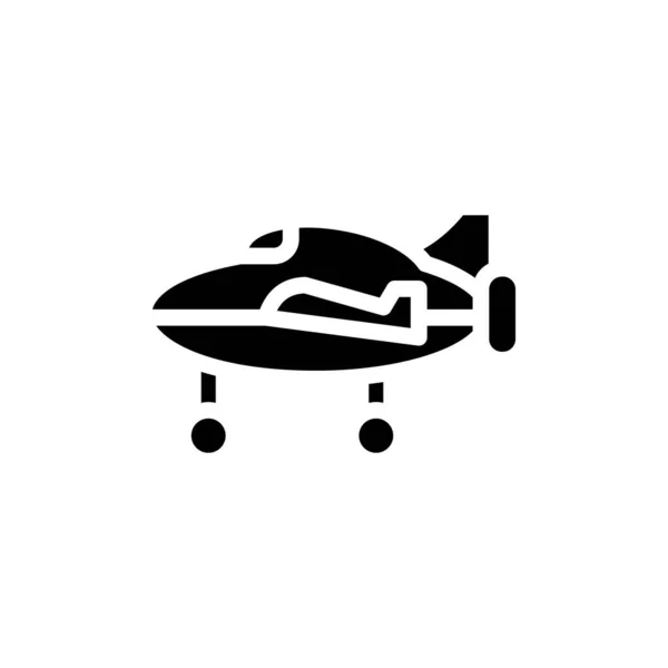 Flygplansikonen Vektor Logotyp — Stock vektor