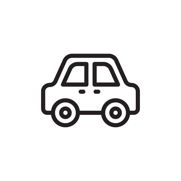 Ícone Carro Vetor Logotipo — Vetor de Stock