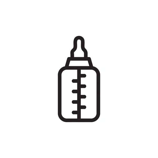 Feeder Flasche Baby Symbol Vektor Logotyp — Stockvektor