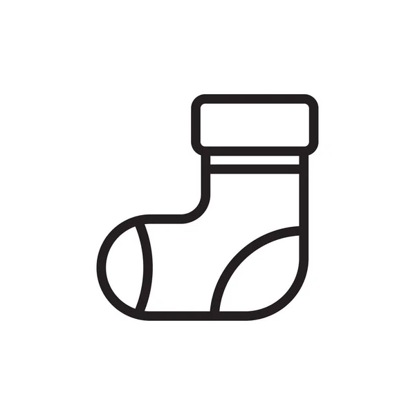 Socken Symbol Vektor Logotyp — Stockvektor